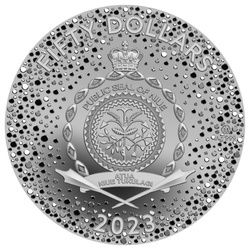 Niue: Steampunk - Metal Fish $5 placcato in oro Argento 2022 High Relief Antiqued Coin