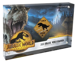 Niue: Jurassic World Dominion - T.REX coloured 2 oz Silber 2022 Antiqued Coin 