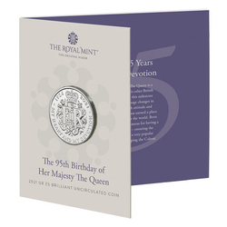 The 95th Birthday of Her Majesty the Queen 28.28 gram Cupro-Nickel 2021