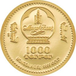 Monedă de Aur Lunar Year of the Sheep 0,5 g 2027 Proof
