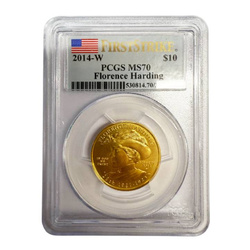 USA: First Spouse – Florence Harding 1/2 uncji Złota 2014 First Strike