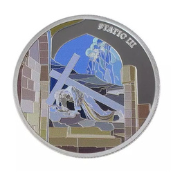 Set of 14 Coins: Via Dolorosa colored 14 x 1 oz Silver 2016 Prooflike