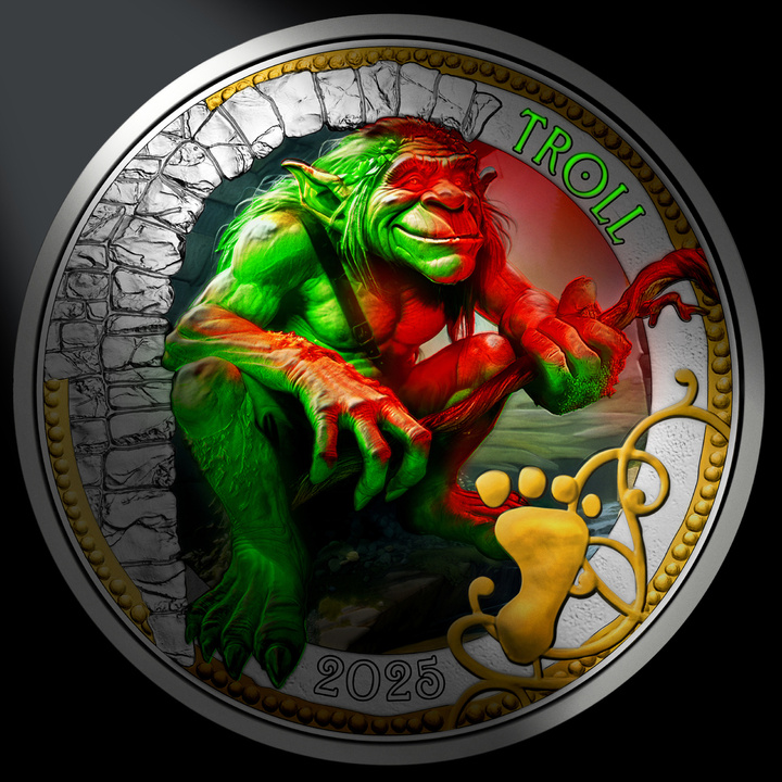 Mythical Creatures: Troll - Guardian of Legend 3 Euros Cobre-níquel 2025