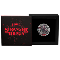 Stranger Things - Villains kolorowany 2 uncje Srebra 2026 Antiqued Coin 