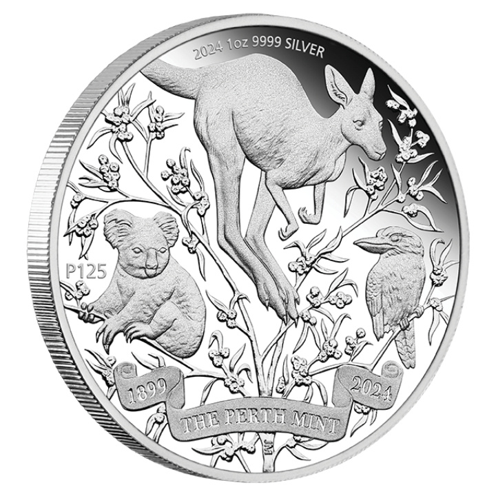 The Perth Mint’s 125th Anniversary 2024 4 x 1oz Silver Typeset Collection