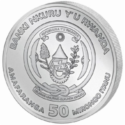  Rwanda: African Ounce - Leopard 2 oz Silber 2024 Piedfort 
