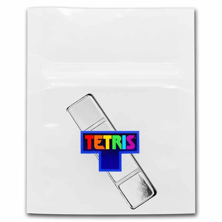 Niue: Tetris - I-Tetrimino Block 1 oz Silver 2023
