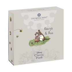 Winnie The Pooh - Kanga and Roo coloured Silver 2022 Proof 