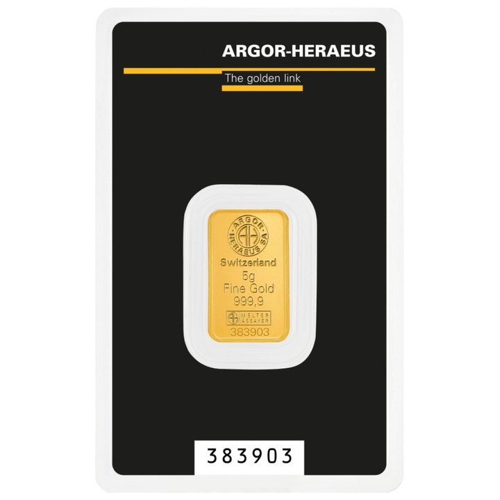 Złota Sztabka Argor-Heraeus Kinebar 5g Złota
