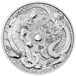 Dragon and Tiger 1 oz Silver 2018