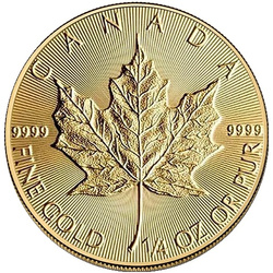 Pièce d’or Maple Leaf canadienne 1/4 once d’or 2027