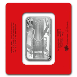 100 gram Silberbarren Pamp Lunar Jahr des Affen