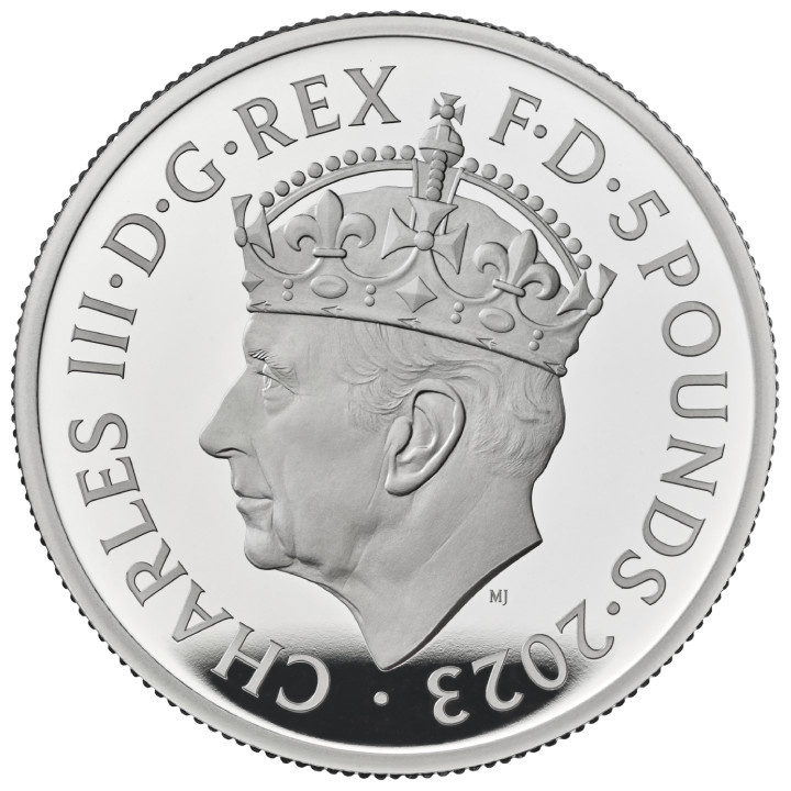 L'incoronazione di Sua Maestà Re Carlo III 2 once d'argento 2023 Proof