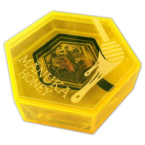 Barevný med Manuka 1 unce stříbra 2018 Proof