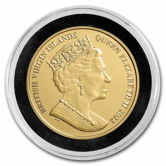 British Virgin Islands: Pegasus 5th Anniversary 1 oz Gold 2022