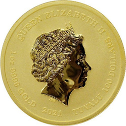 Tuvalu: Dioses del Olimpo - Poseidón 1 oz Plata 2021