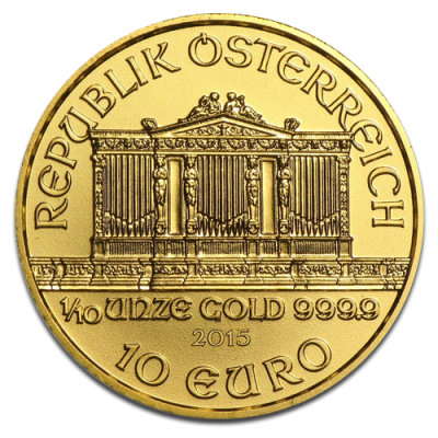 Wiedeński Filharmonik 1/10 uncji Złota 2015