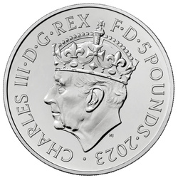 Încoronarea Majestății Sale Regele Charles al III-lea £5 Cupronichel 2023