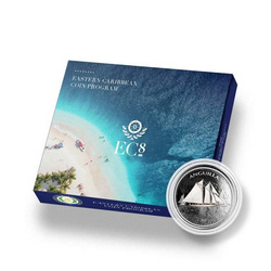 Anguilla: Sailing Regatta coloured 1 oz Silver 2021 Proof