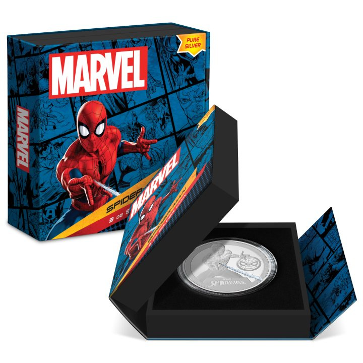 Niue: Marvel - Spider- Man coloreado 3 oz Plata 2023 Proof