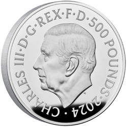 Royal Mint Lunar: Anno del Dragone 1000 grammi d'argento 2024 Proof