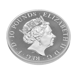 The Royal Tudor Beasts: Lion of England 10 uncji Srebra 2022