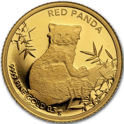  Czad: Red Panda 0,5 gram Gold 2024 Coin
