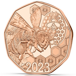 Waggle Dance 5 Euro Copper 2023
