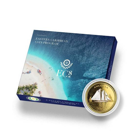 Anguilla: Sailing Regatta coloured 1 oz Gold 2021