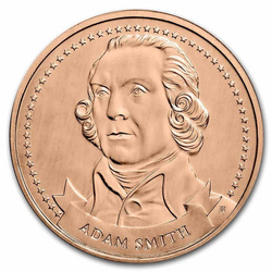 Founders of Liberty: Adam Smith - Free Enterprise 1 oz Copper