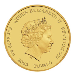 Tuvalu: James Bond 60th Anniversary film 5 oz Gold 2022 Proof Pavé - Set Diamond