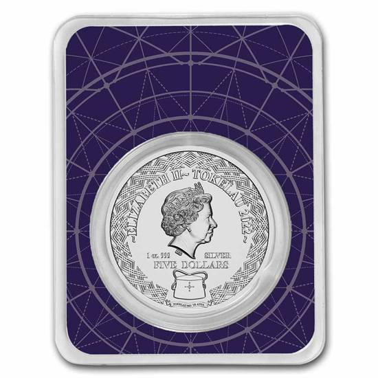 Tokelau: Zodiac Series - Waga 1 uncja Srebra 2022 Slab