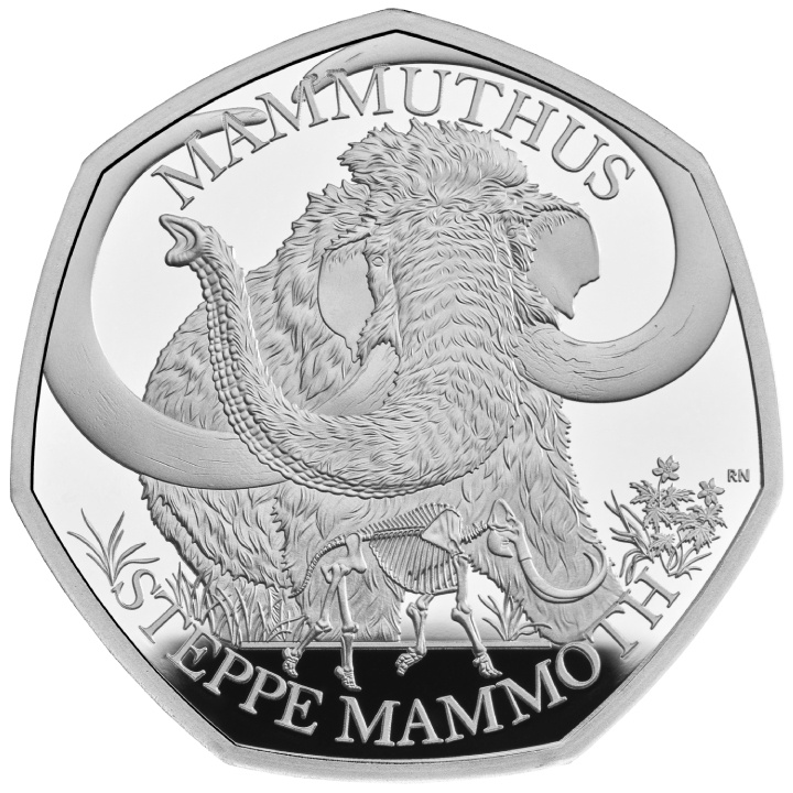 Tales of the Earth - Steppe Mammoth 50p argent 2024 Proof