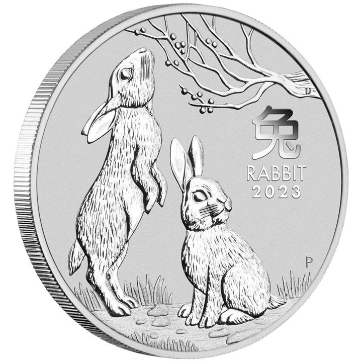 Perth Mint: Lunar III – Rok králíka 1000 gramů stříbra 2023
