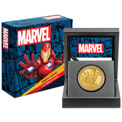 Niue: Marvel - Iron Man 1 oz Oro 2024 Proof