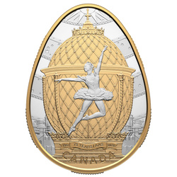 Silver Coin 75th Anniversary of The National Ballet of Canada gilded 1 oz Silver 2026 Proof
