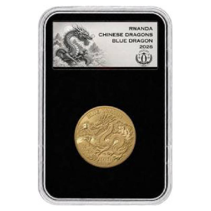 Rwanda Blue Dragon 1/12 oz oro 2026 Reverse Proof