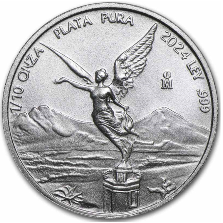 Libertad mexicaine 1/10 once d'argent 2024