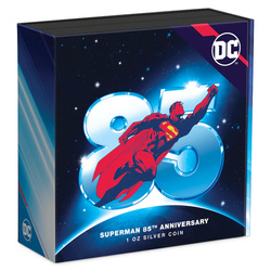 Niue: DC Comics - Superman 85. comic book anniversary 1 oz Silver 2023 Proof