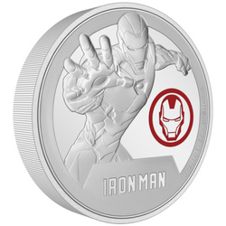 Niue : Marvel - Iron Man coloré 3 onces d'argent 2024 Proof