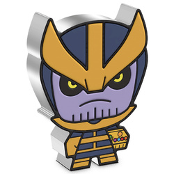 Niue: Marvel - Mega Chibi 'Thanos' coloured 2 oz Silver 2023 Proof Coin