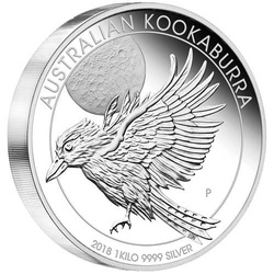 Kookaburra 1000 grammes d'argent 2018 Proof