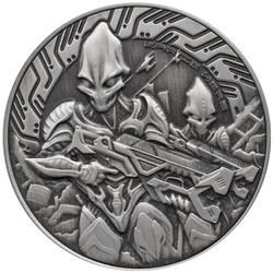 Samoa: Alien 1 oz Silver 2024 Antiqued Coin