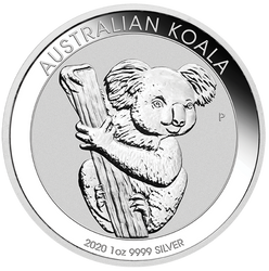 Koala 1 unce stříbra 2020