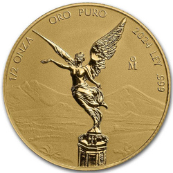 Mexikói Libertad 1/2 uncia arany 2024 Reverse Proof