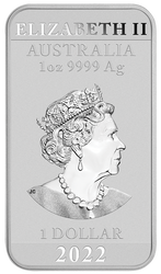 Dragón Moneda Lingote 1 oz Plata 2022