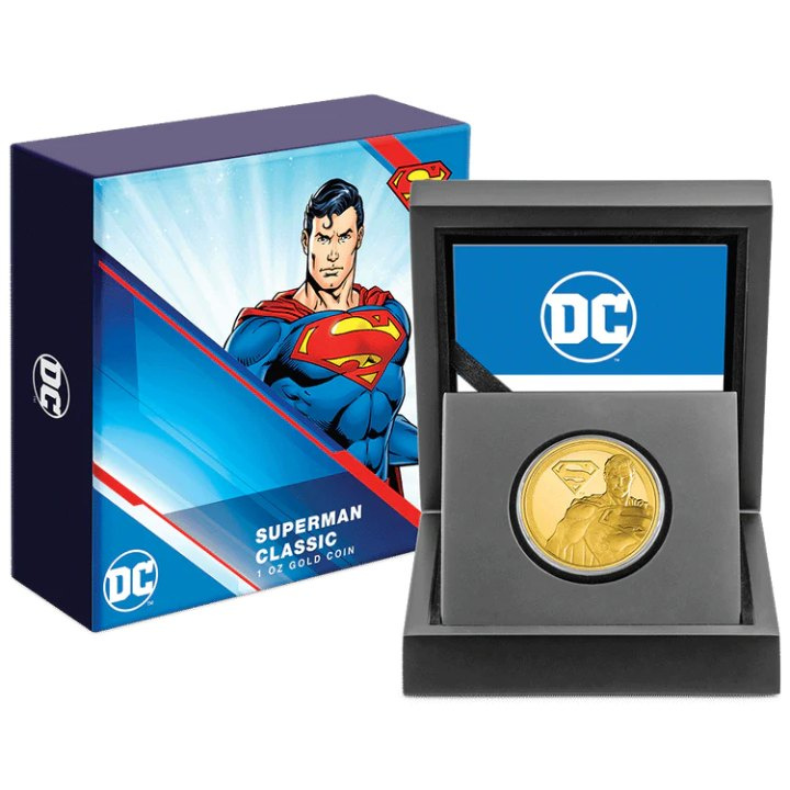 Niue: DC Comics – Superman 1 uncia arany 2022 Proof