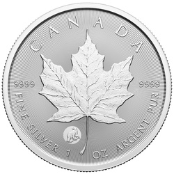 Set di 3 monete Canadian Maple Leaf Treasured 3 x 1 oncia d'argento 2022, 2023, 2024