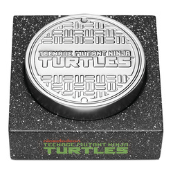 Tuvalu: Teenage Mutant Ninja Turtles - 40. rocznica kolorowany 2 uncje Srebra 2024 High Relief Antiqued Coin
