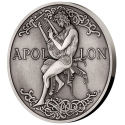 Niue: Universal Gods - Apollon 5 uncji Srebro 2022